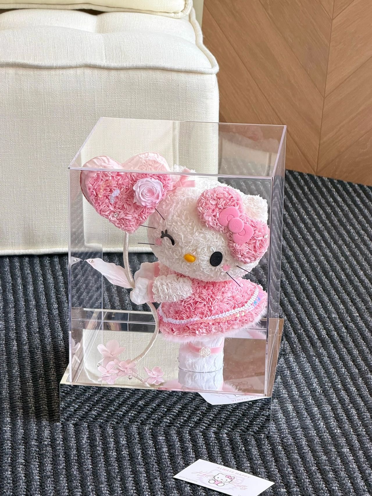 Blushing Heart Whisper Kitty