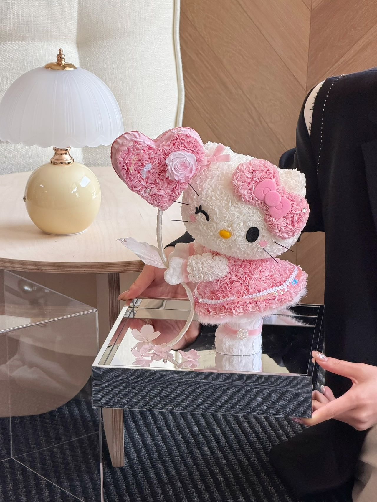 Blushing Heart Whisper Kitty